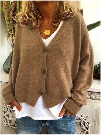 Juliet | Women's Soft V-Neck Button Cardigan