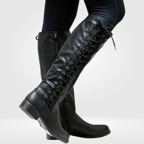 Rowena | Women's Knee High Boots Heeled Tall