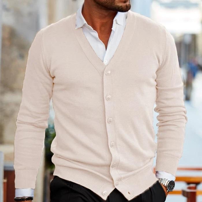 Amos | Men's Cardigan Knit Button Up