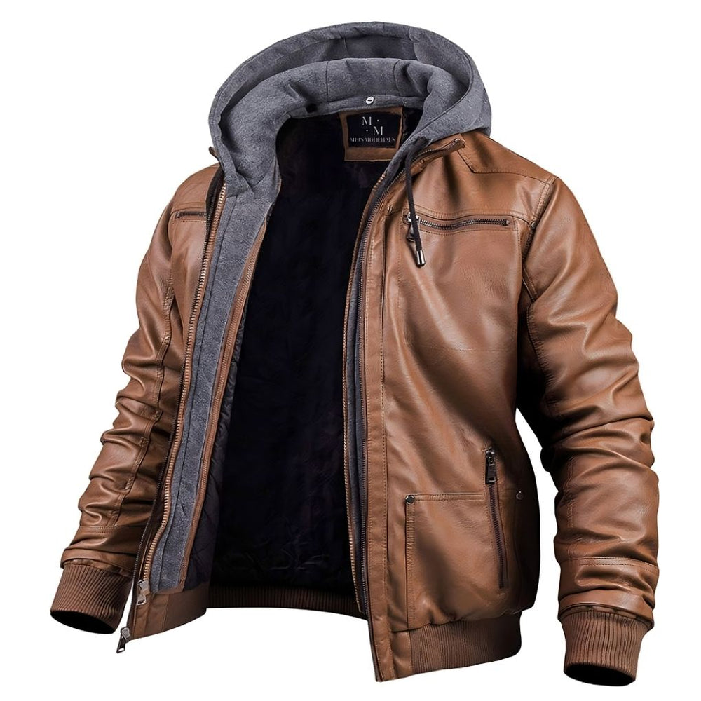Armand | Men's Leather Jacket Winter Bomber