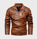 Asher | Men's Leather Jacket Biker Bomber Faux