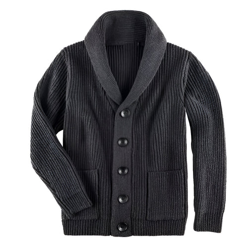 Burke | Men's Cable Knit Cardigan Button Up