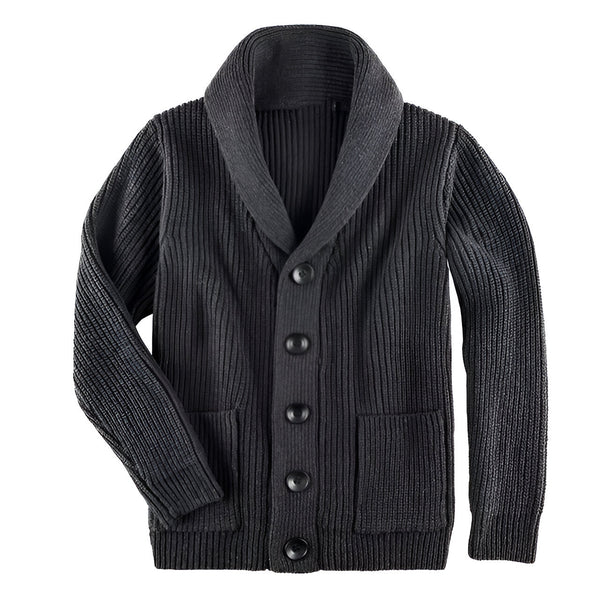 Burke | Men's Cable Knit Cardigan Button Up