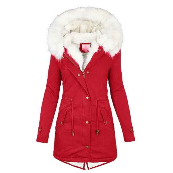 Cecily | Women's Longline Warm Winter Coat Fleece