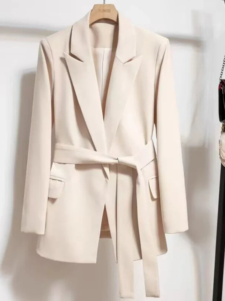 Emmanuelle | Women's Belted Blazer Fitted Tailored