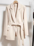 Emmanuelle | Women's Belted Blazer Fitted Tailored