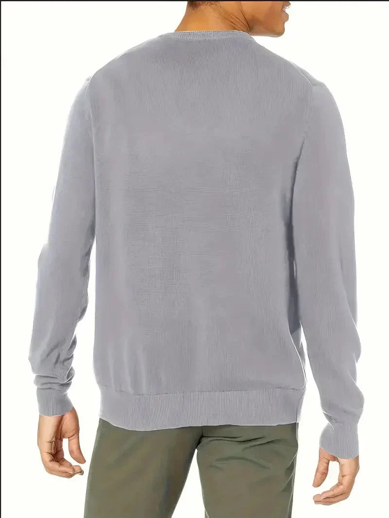 Ezra | Men's Crew Neck Knit Sweater