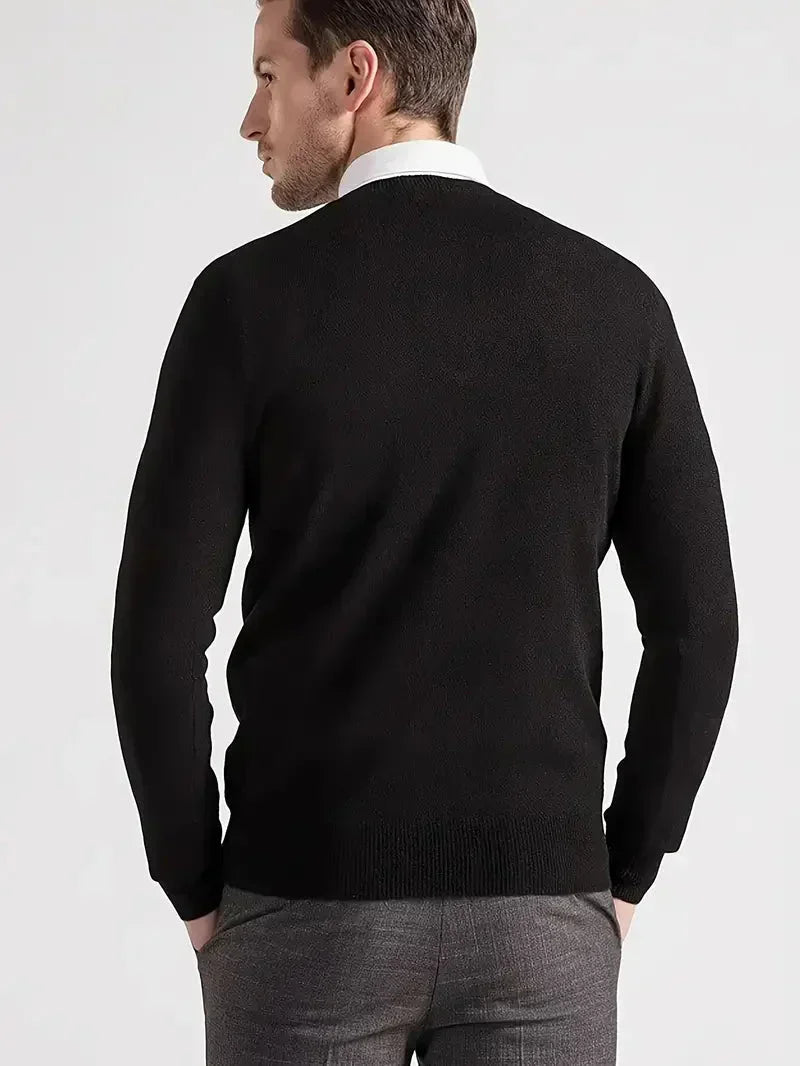 Ezra | Men's Crew Neck Knit Sweater