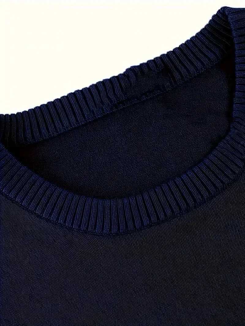 Ezra | Men's Crew Neck Knit Sweater