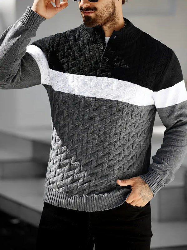 Ferdinand | Men's Henley Knit Sweater