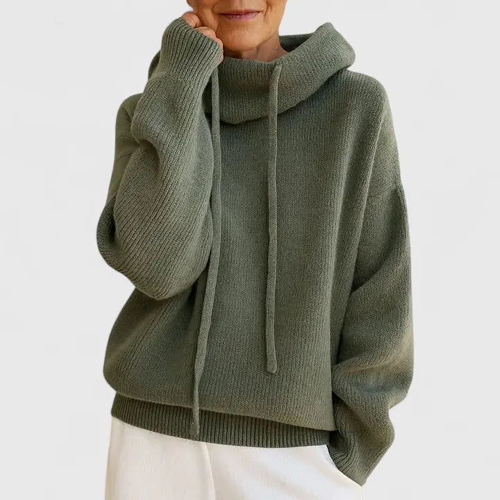 Flora | Women's Hooded Knitted Sweater