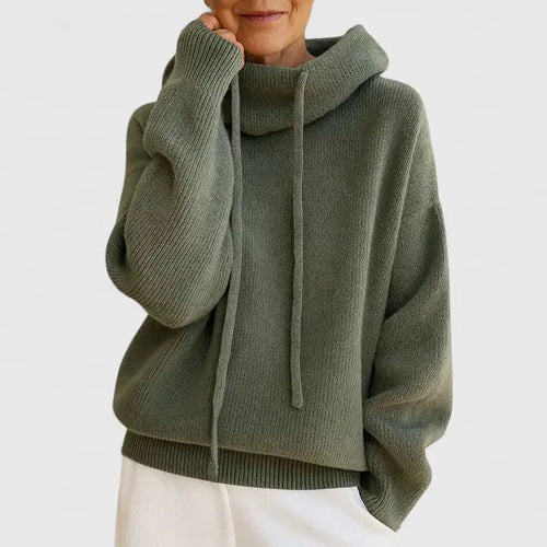 Flora | Women's Hooded Knitted Sweater