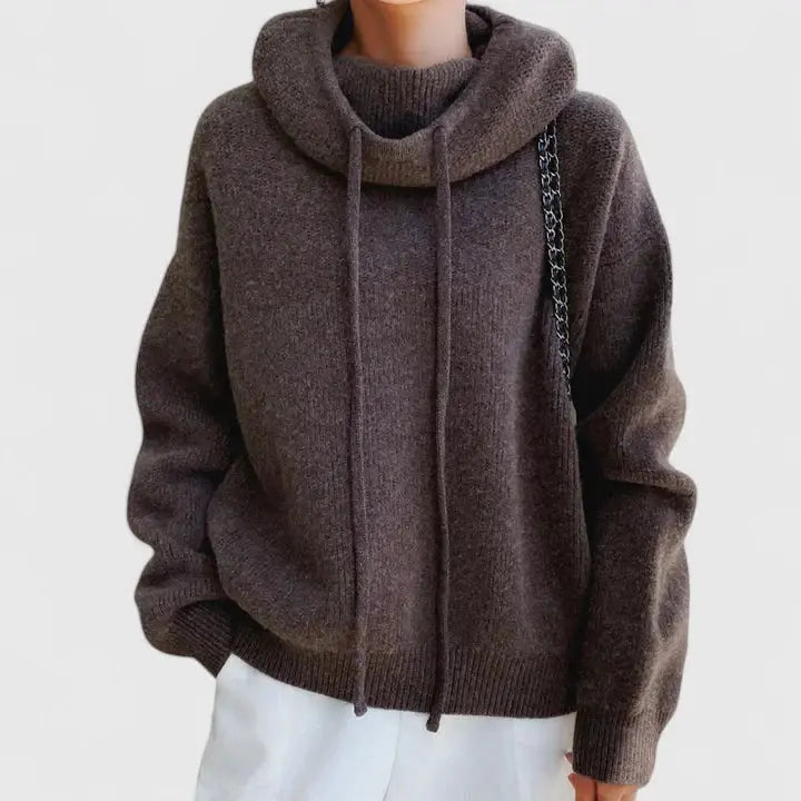 Flora | Women's Hooded Knitted Sweater