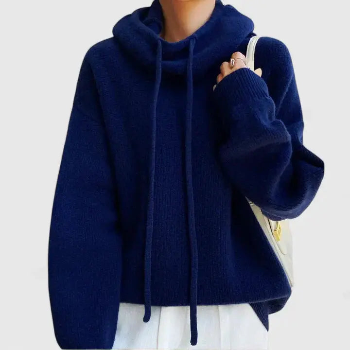 Flora | Women's Hooded Knitted Sweater