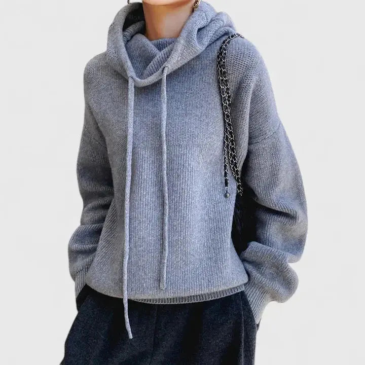 Flora | Women's Hooded Knitted Sweater