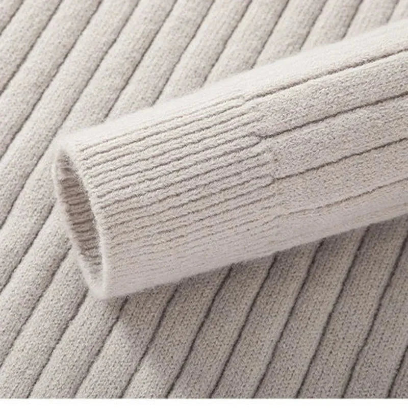 Gideon | Men's Ribbed Quarter Zip Sweater Knit
