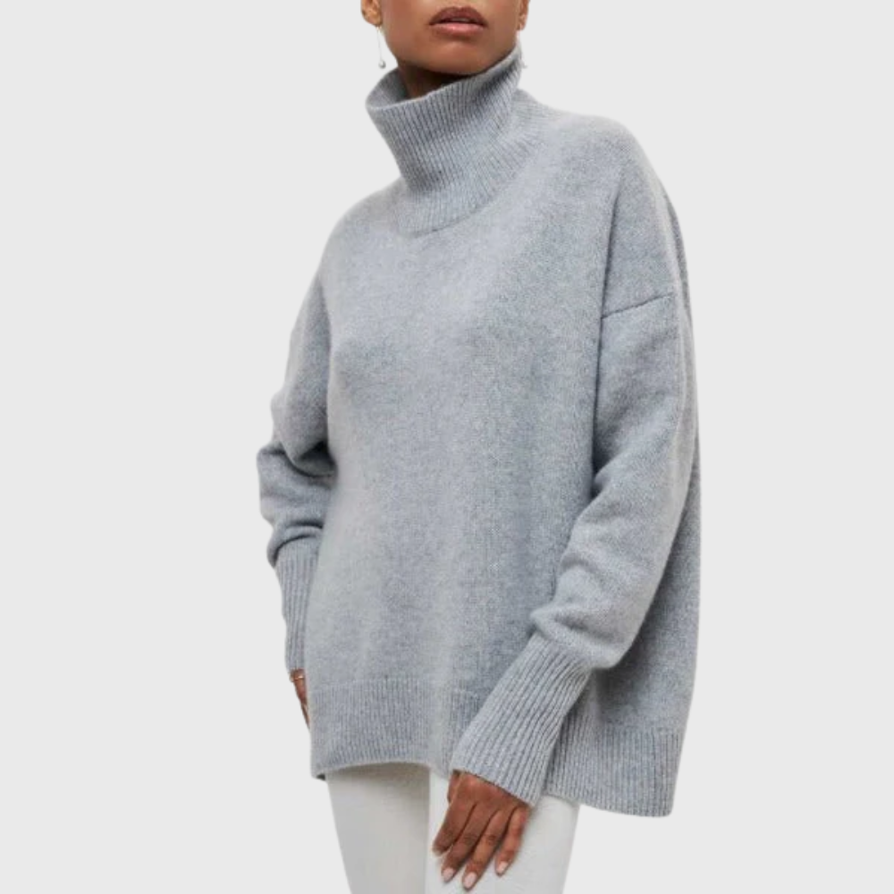 Greta | Women's Ribbed High Neck Turtleneck Sweater