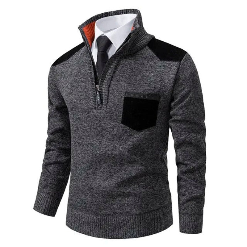 Griffin | Men's Zip up Knit Sweater