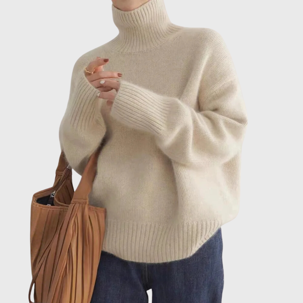 Halle | Women's Turtleneck Sweater High Neck