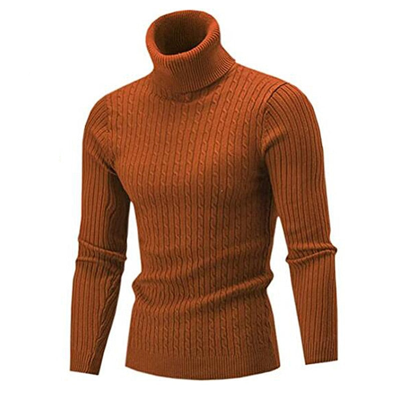 Ignatius | Men's Ribbed Turtleneck Sweater Knit