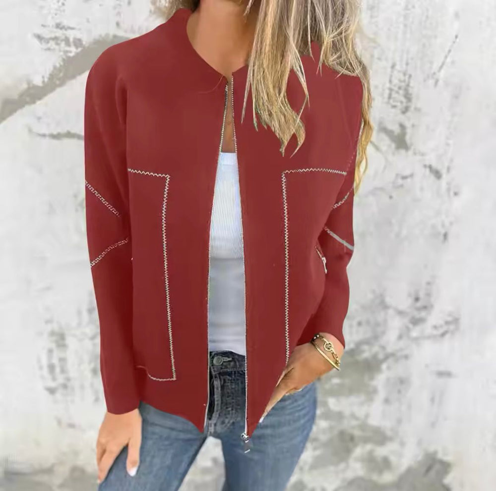 Jacinta | Women's Lightweight Zip up Knitted Sweater