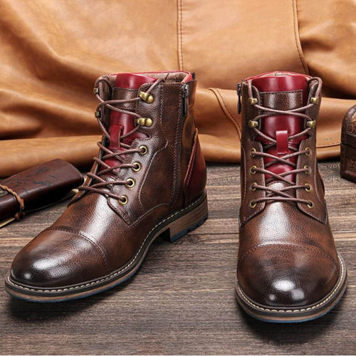 Leopold | Men's Oxford Leather Boots Dress