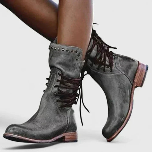 Mavis | Women's Lace up Leather Boots