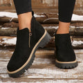 Pearl | Women's Suede Lug Sole Ankle Boots