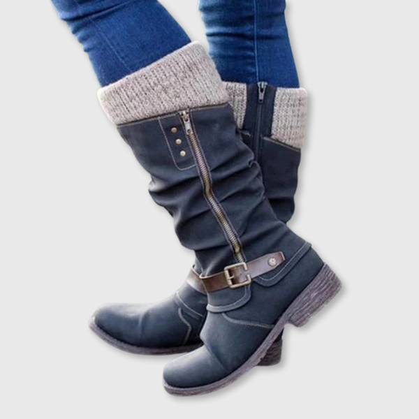 Quinn | Women's Ankle Boots Low Heel Leather