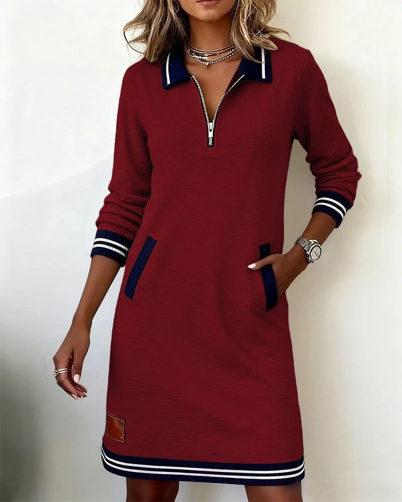 Saskia | Women's Midi Sweater Dress Long Sleeve