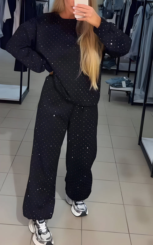 Winifred | Women's Knit Lounge Set Loungewear Ribbed